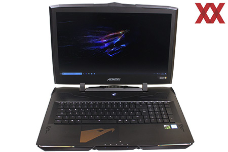 AORUS X9 DT, with Intel Core i9-8950HK and NVIDIA GeForce GTX 1080, has the fastest components available and accelerates.